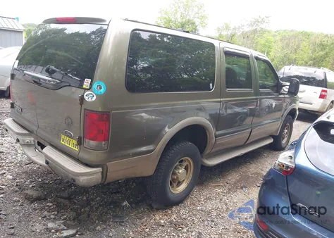 2001 Ford Excursion Limited from USA, damaged, VIN 1FMNU43S21EC18536